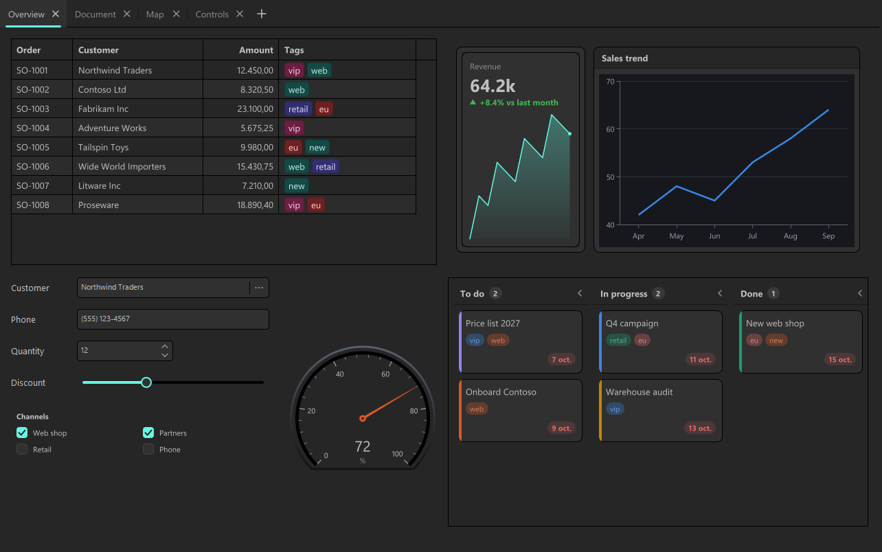 sgcUI controls following the Amakrits VCL style