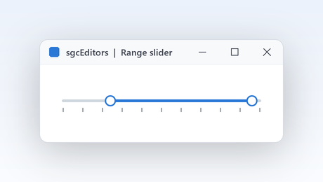 Price and date ranges with two thumbs