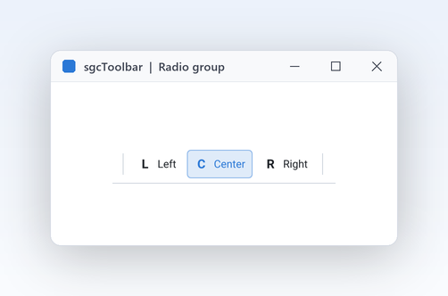 Optionsgruppen ohne Code
